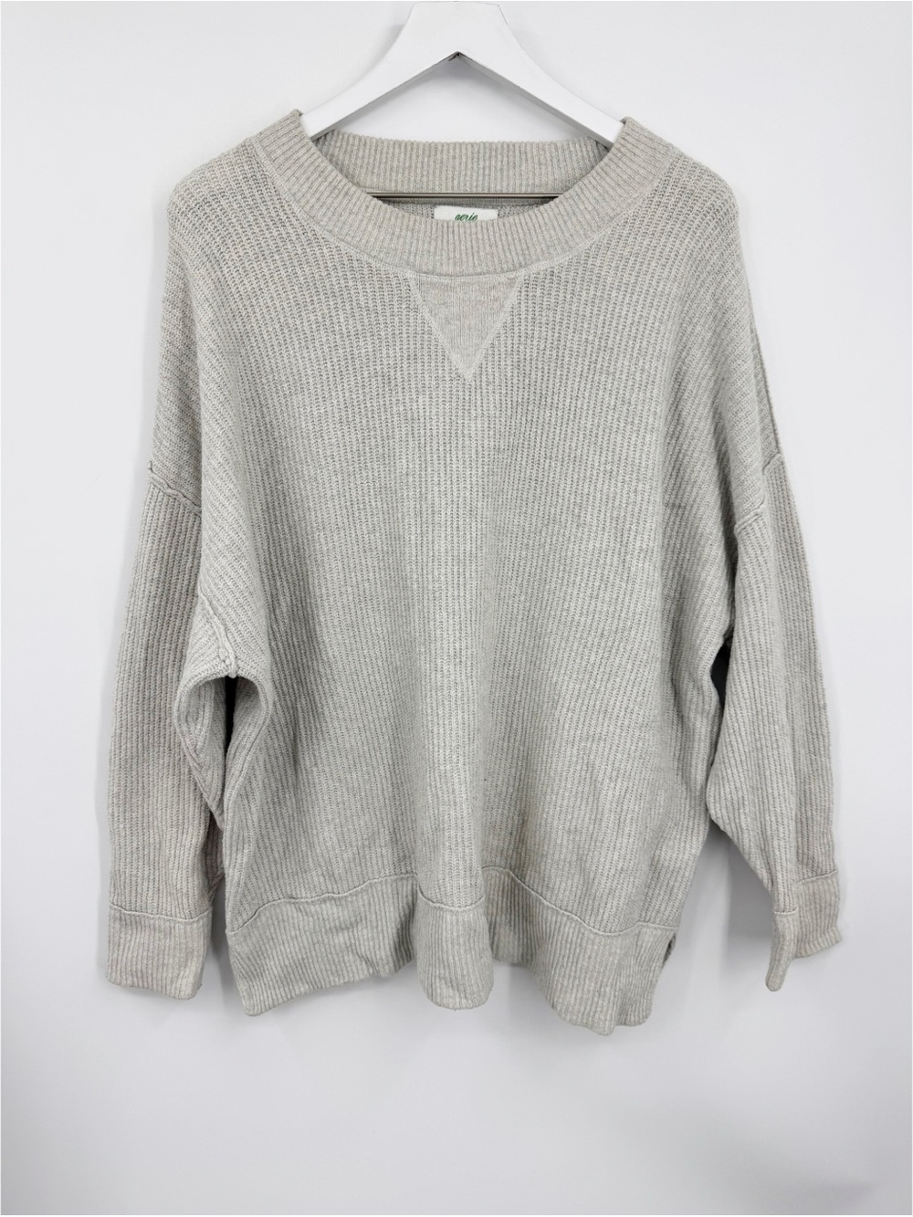 Aerie Gray Sweater Size Medium Boho